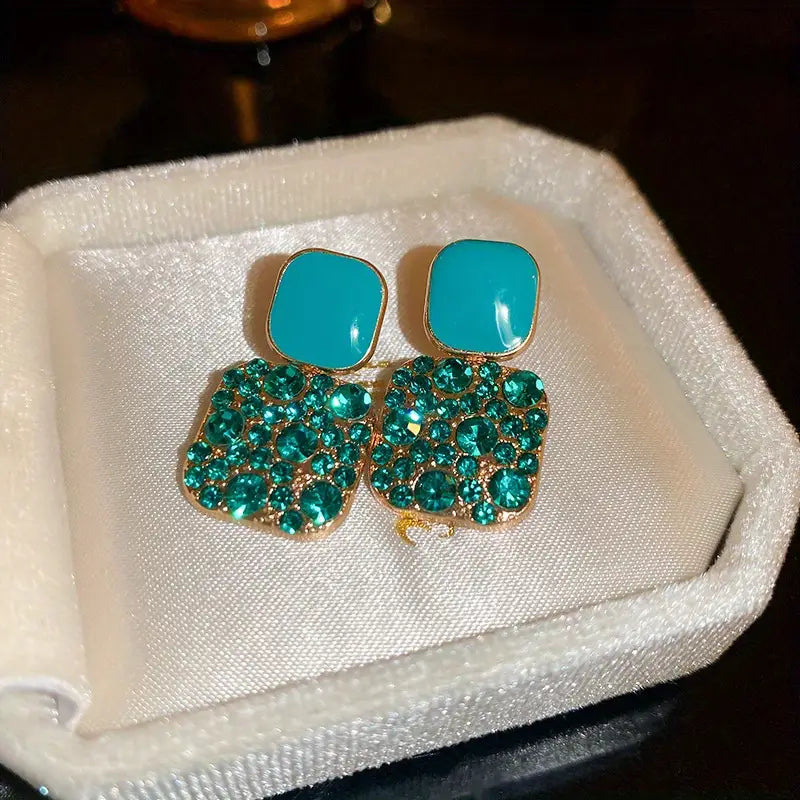 Bianca – Aretes delicados | ORO & ESMERLADA