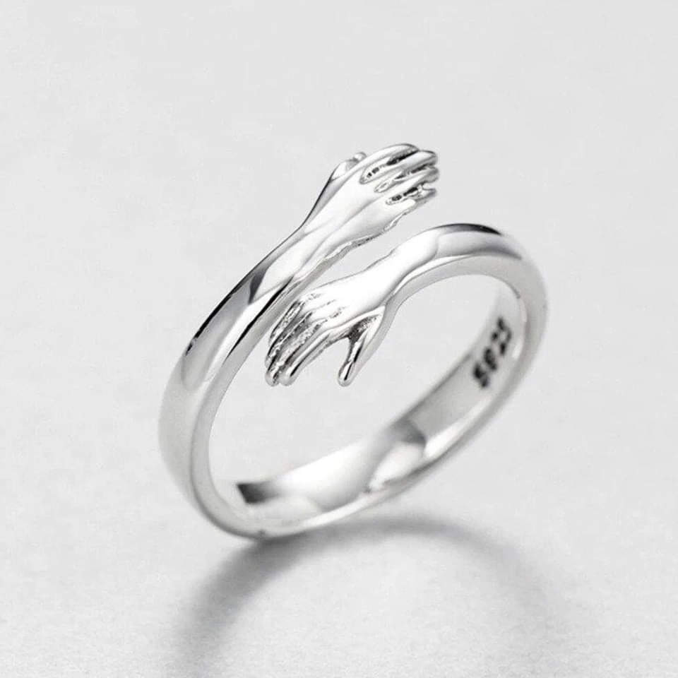 Adela – anillo elegante acabado plateado
