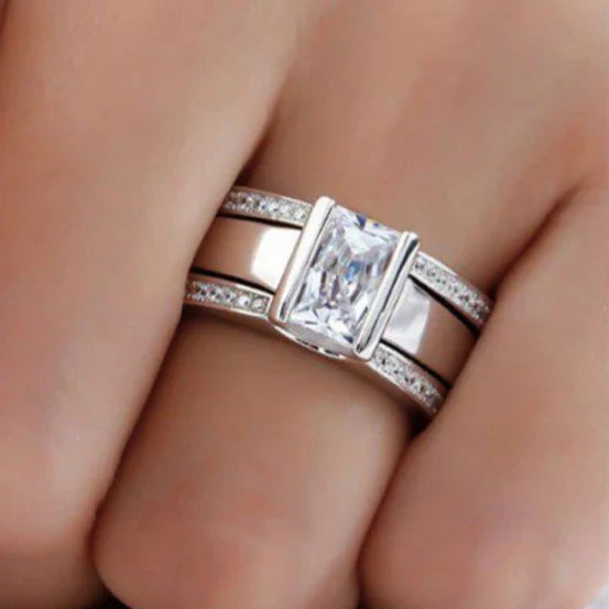 Anillo Antique - Oro Blanco ld