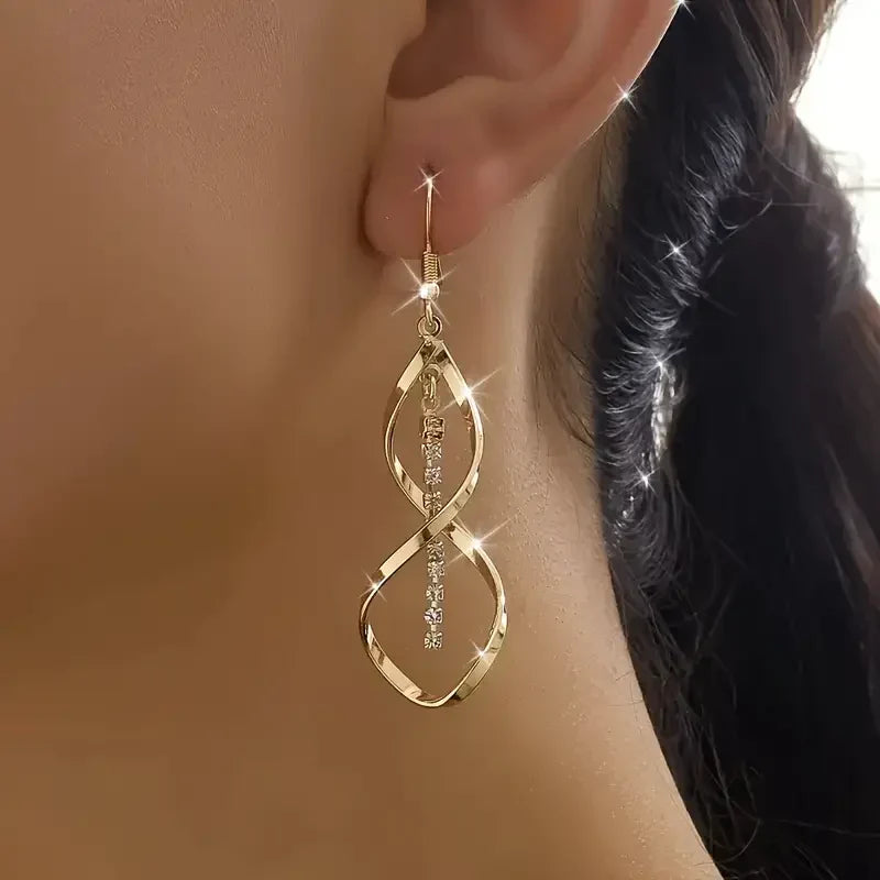 aretes en espiral Solena - Oro | ORO