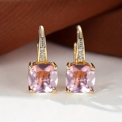 aretes de aro con piedra Mira - Oro | ORO