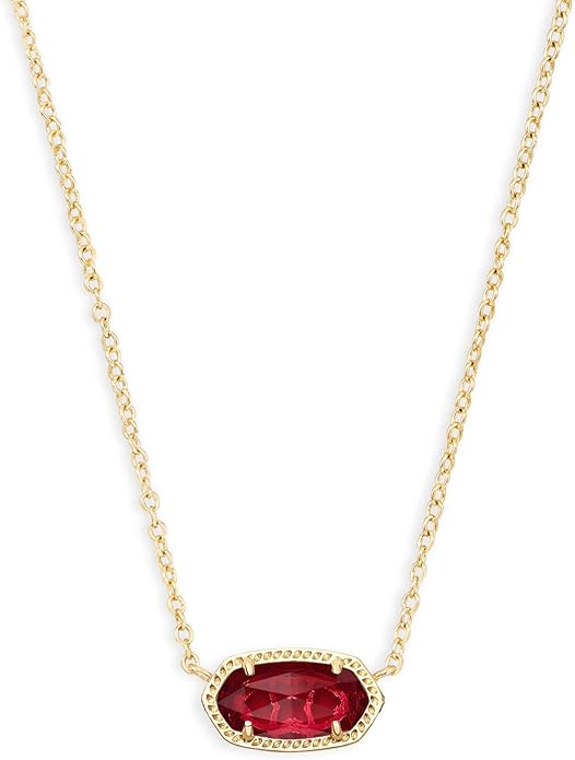 Thalía – Collar de oval con rubí | Oro - Ruby