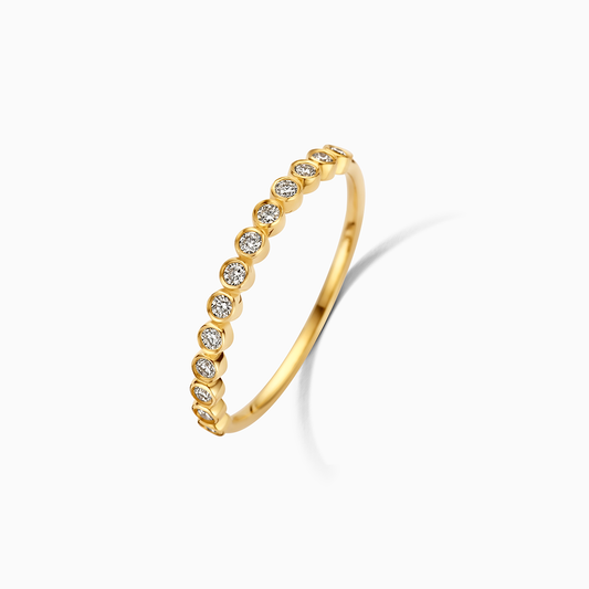 Bubble – anillo ajustable con detalle de circonia
