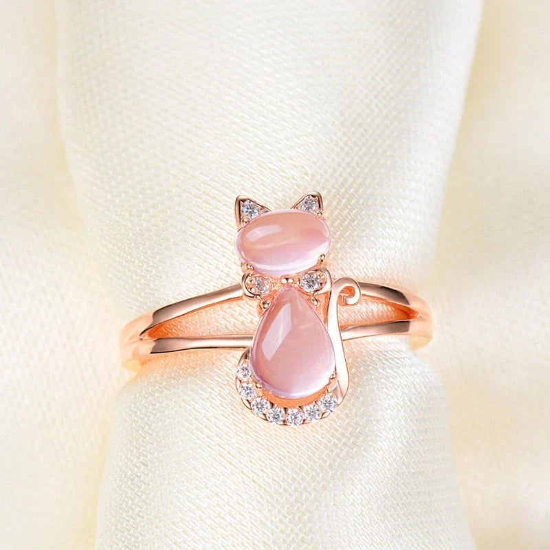 Anillo Cat - Oro Rosa
