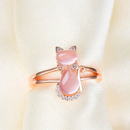 Anillo Cat - Oro Rosa