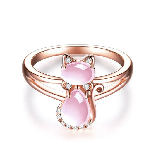 Anillo Cat - Oro Rosa