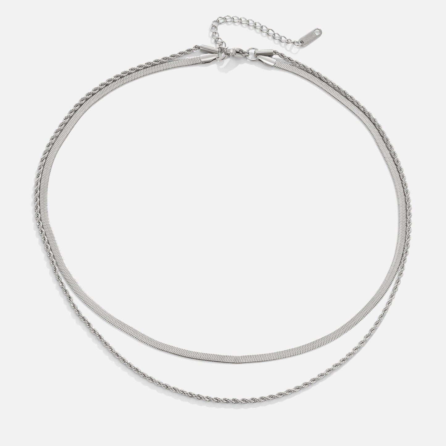 Alexandra Silver Layered – Collar en plata