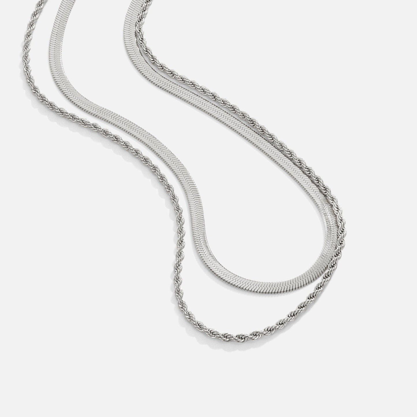 Alexandra Silver Layered – Collar en plata