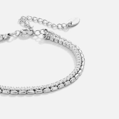 Arelia Crystal Silver – Pulsera en plata