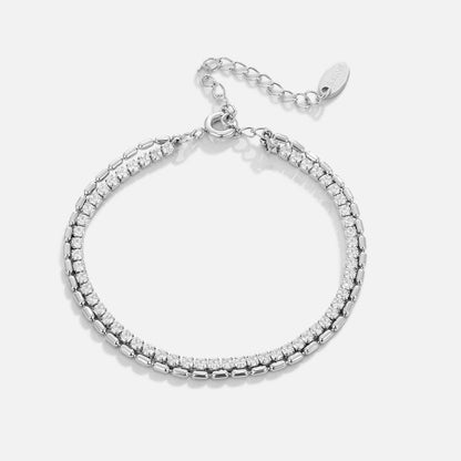 Arelia Crystal Silver – Pulsera en plata