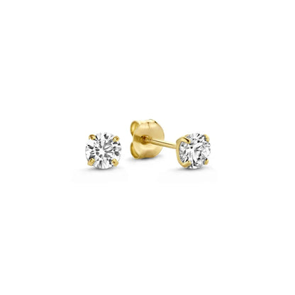 Brillane stone set de aretes Nahia - Oro | ORO