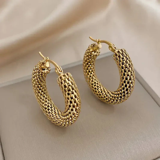 Tide aretes de aro Nahia - Oro | ORO