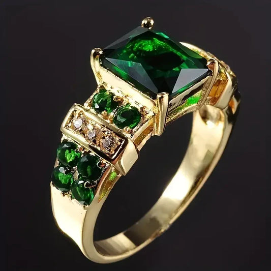 Anillo Exquisite con esmeralda - Oro