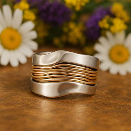 Silver – anillo elegante con detalle de brillo