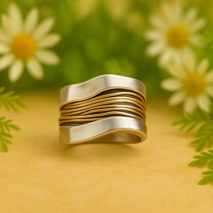 Silver – anillo elegante con detalle de brillo