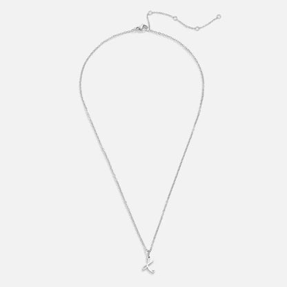 Silver Letter Heart – Collar en plata