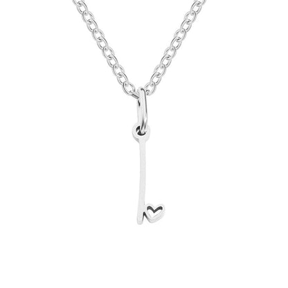 Silver Letter Heart – Collar en plata